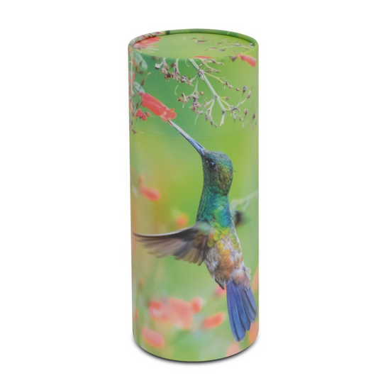Humming Bird Cylinder Urn